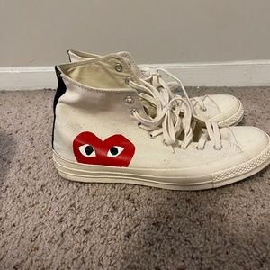 High top comme des garçon sneakers